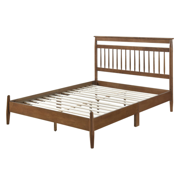 Arlo Queen Platform Bed in Brown - 1599-1 - FAMSA Furniture (TX)