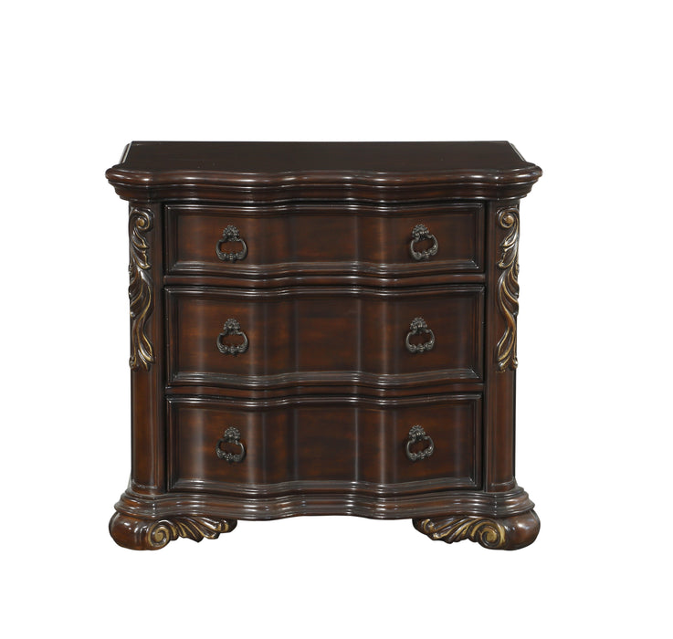 Royal Highlands 4pc Set (QB+NS+DR+MR) in Cherry - 1603-1*4 - FAMSA Furniture (TX)