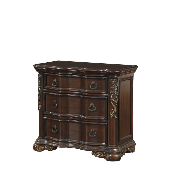 Royal Highlands 4pc Set (QB+NS+DR+MR) in Cherry - 1603-1*4 - FAMSA Furniture (TX)