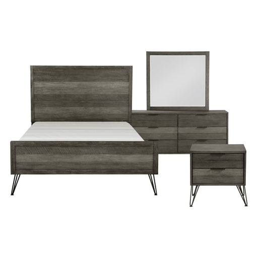 Urbanite 4pc Set (QB+NS+DR+MR) in Gray - 1604-1*4 - FAMSA Furniture (TX)