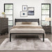 Samuel Full Platform Bed in Black/Gray - 1612F-1 - FAMSA Furniture (TX)