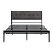 Samuel Full Platform Bed in Black/Gray - 1612F-1 - FAMSA Furniture (TX)
