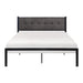 Samuel Full Platform Bed in Black/Gray - 1612F-1 - FAMSA Furniture (TX)