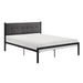 Samuel Full Platform Bed in Black/Gray - 1612F-1 - FAMSA Furniture (TX)