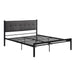 Samuel Full Platform Bed in Black/Gray - 1612F-1 - FAMSA Furniture (TX)