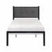 Samuel Twin Platform Bed in Black/Gray - 1612T-1 - FAMSA Furniture (TX)