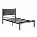 Samuel Twin Platform Bed in Black/Gray - 1612T-1 - FAMSA Furniture (TX)