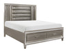 Tamsin 4pc Set (QB+NS+DR+MR) in Gray/Transparent/Gold/Silver/Champagne - 1616-1*4 - FAMSA Furniture (TX)