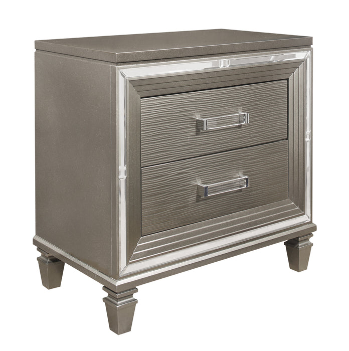 Tamsin 4pc Set (QB+NS+DR+MR) in Gray/Transparent/Gold/Silver/Champagne - 1616-1*4 - FAMSA Furniture (TX)