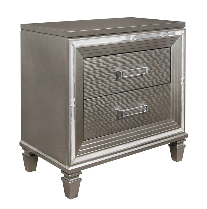 Tamsin Nightstand in Gray/Gold/Silver/Champagne/Transparent - 1616-4 - FAMSA Furniture (TX)