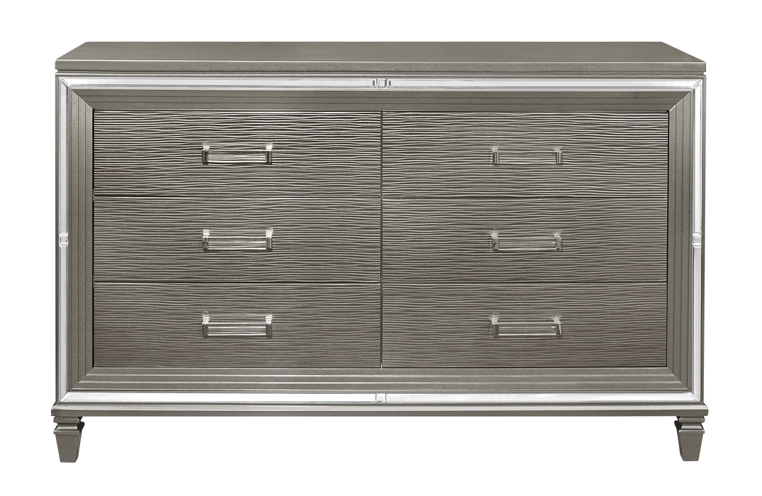 Tamsin DRESSER, TWO HIDDEN JEWELRY BOXES in Gold/Silver/Champagne/Gray/Transparent - 1616-5 - FAMSA Furniture (TX)
