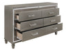 Tamsin DRESSER, TWO HIDDEN JEWELRY BOXES in Gold/Silver/Champagne/Gray/Transparent - 1616-5 - FAMSA Furniture (TX)