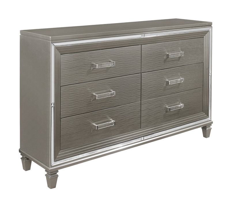 Tamsin DRESSER, TWO HIDDEN JEWELRY BOXES in Gold/Silver/Champagne/Gray/Transparent - 1616-5 - FAMSA Furniture (TX)