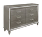 Tamsin DRESSER, TWO HIDDEN JEWELRY BOXES in Gold/Silver/Champagne/Gray/Transparent - 1616-5 - FAMSA Furniture (TX)