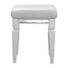 Tamsin Vanity Stool in Transparent/White - 1616W-14 - FAMSA Furniture (TX)