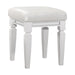 Tamsin Vanity Stool in Transparent/White - 1616W-14 - FAMSA Furniture (TX)