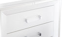 Tamsin Dresser in White/Transparent - 1616W-5 - FAMSA Furniture (TX)