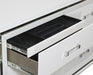 Tamsin Dresser in White/Transparent - 1616W-5 - FAMSA Furniture (TX)