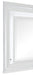 Tamsin Mirror in White/Transparent - 1616W-6 - FAMSA Furniture (TX)