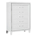 Tamsin Chest in White/Transparent - 1616W-9 - FAMSA Furniture (TX)