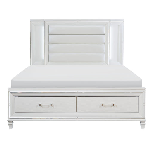 Tamsin 4pc Set (QB+NS+DR+MR) in Transparent/White - 1616W-1*4 - FAMSA Furniture (TX)