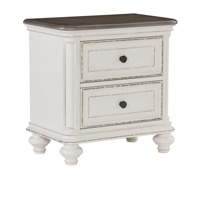 Baylesford 4pc Set (QB+NS+DR+MR) in White - 1624W-1*4 - FAMSA Furniture (TX)