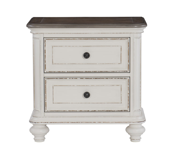 Baylesford 4pc Set (QB+NS+DR+MR) in White - 1624W-1*4 - FAMSA Furniture (TX)