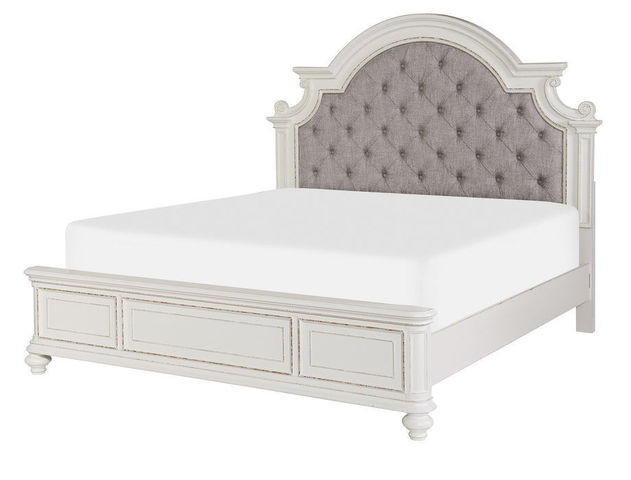 Baylesford 4pc Set (QB+NS+DR+MR) in White - 1624W-1*4 - FAMSA Furniture (TX)
