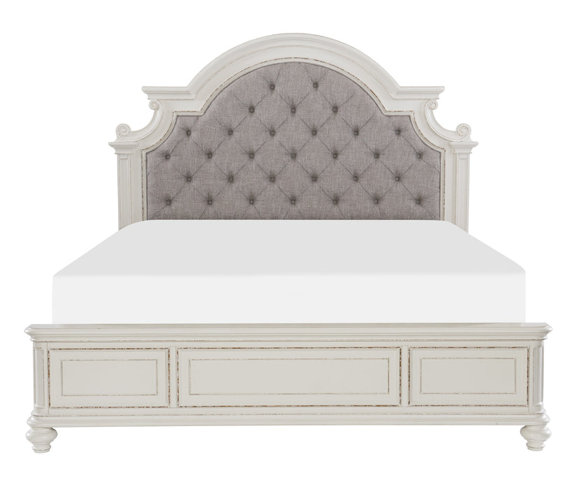 Baylesford 4pc Set (QB+NS+DR+MR) in White - 1624W-1*4 - FAMSA Furniture (TX)