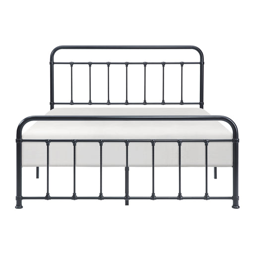 Fawn Queen Platform Bed in Black - 1628-1 - FAMSA Furniture (TX)