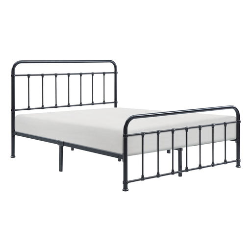 Fawn Queen Platform Bed in Black - 1628-1 - FAMSA Furniture (TX)