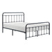 Fawn Queen Platform Bed in Black - 1628-1 - FAMSA Furniture (TX)