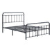 Fawn Queen Platform Bed in Black - 1628-1 - FAMSA Furniture (TX)