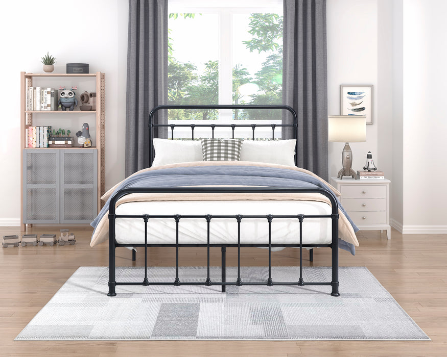 Fawn Full Platform Bed in Black - 1628F-1 - FAMSA Furniture (TX)