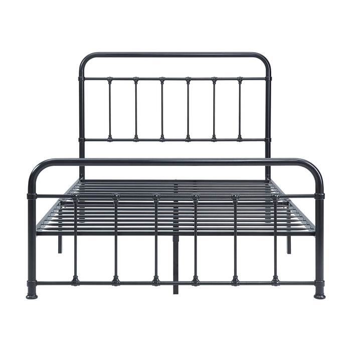 Fawn Full Platform Bed in Black - 1628F-1 - FAMSA Furniture (TX)