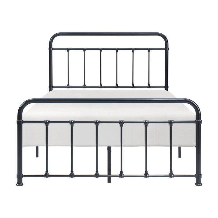 Fawn Full Platform Bed in Black - 1628F-1 - FAMSA Furniture (TX)