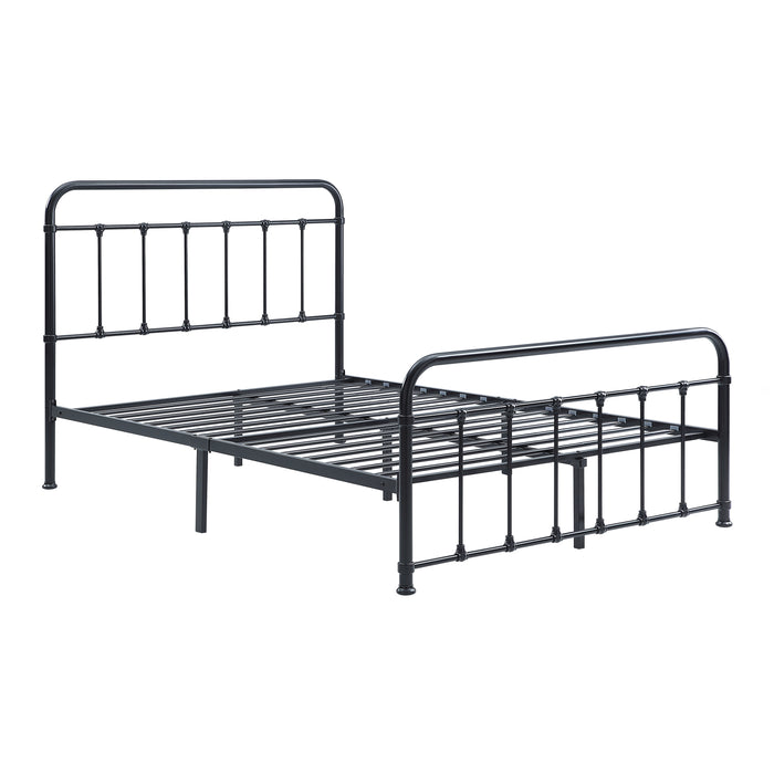 Fawn Full Platform Bed in Black - 1628F-1 - FAMSA Furniture (TX)