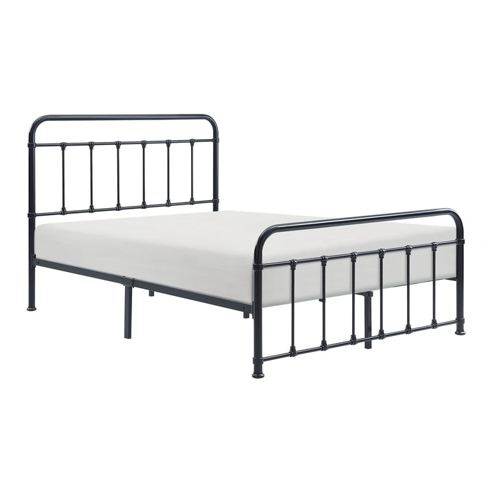 Fawn Full Platform Bed in Black - 1628F-1 - FAMSA Furniture (TX)