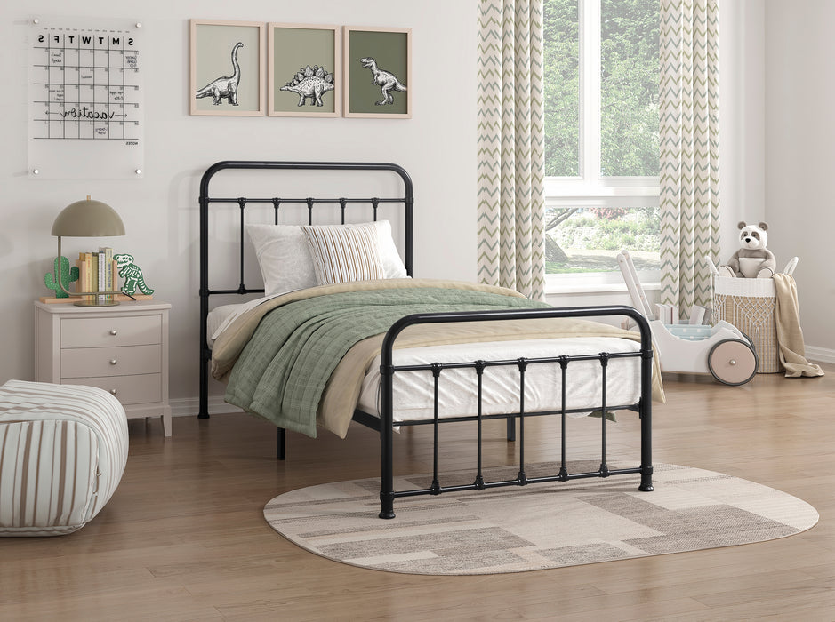 Fawn Twin Platform Bed in Black - 1628T-1 - FAMSA Furniture (TX)