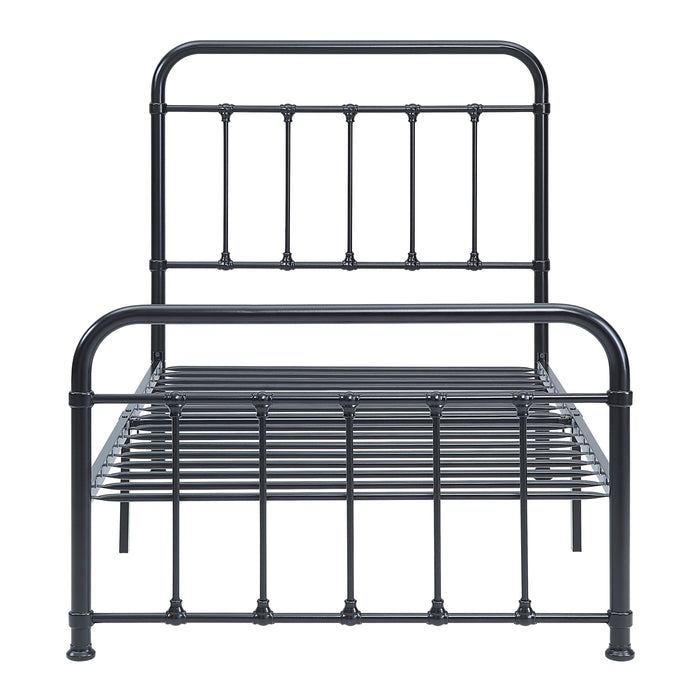 Fawn Twin Platform Bed in Black - 1628T-1 - FAMSA Furniture (TX)