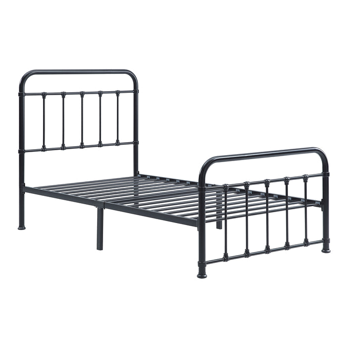 Fawn Twin Platform Bed in Black - 1628T-1 - FAMSA Furniture (TX)
