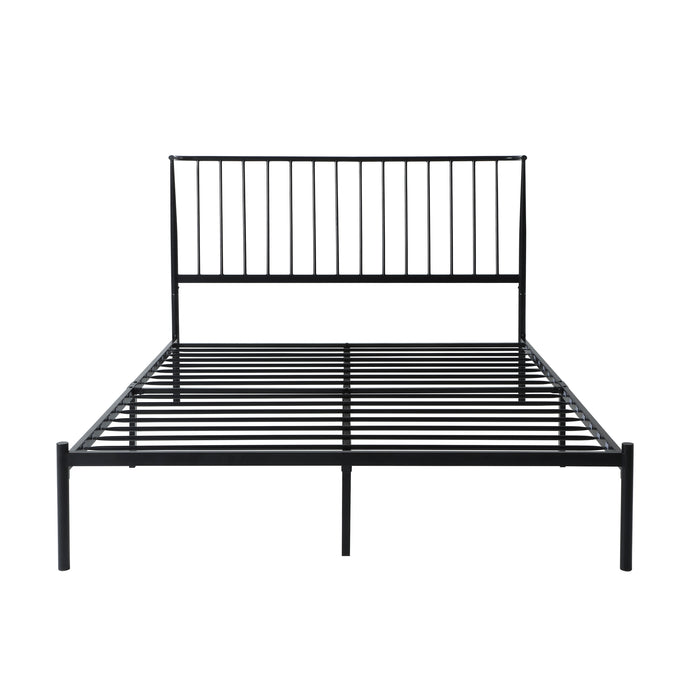 Augusta Queen Platform Bed in Black - 1630-1 - FAMSA Furniture (TX)