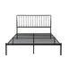 Augusta Queen Platform Bed in Black - 1630-1 - FAMSA Furniture (TX)