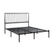 Augusta Queen Platform Bed in Black - 1630-1 - FAMSA Furniture (TX)