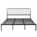 Augusta Eastern King Platform Bed in Black - 1630K-1EK - FAMSA Furniture (TX)