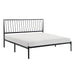 Augusta Eastern King Platform Bed in Black - 1630K-1EK - FAMSA Furniture (TX)