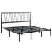 Augusta Eastern King Platform Bed in Black - 1630K-1EK - FAMSA Furniture (TX)
