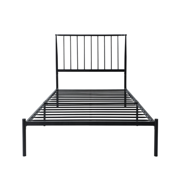 Augusta Twin Platform Bed in Black - 1630T-1 - FAMSA Furniture (TX)