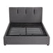 Aitana Queen Platform Bed with Storage Footboard in Gray - 1632GH-1DW - FAMSA Furniture (TX)
