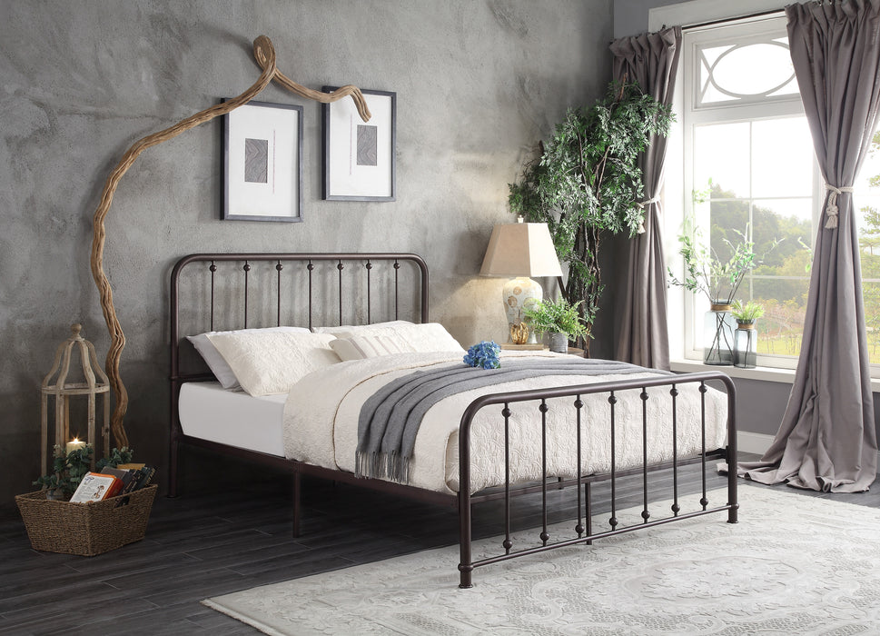 Larkspur Queen Platform Bed in Dark Bronze - 1638-1 - FAMSA Furniture (TX)